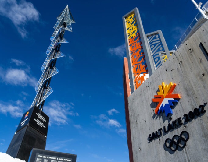 011524_Olympics_07-1536×1024-1-682×532 close-up of the Olympic flame torch and the logo in Salt Lake 2002