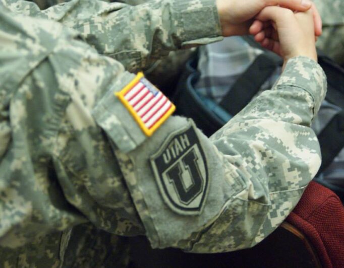 10690327_820659954624823_2879983913536599194_n-682×532 the Utah U patch on an ROTC student's uniform