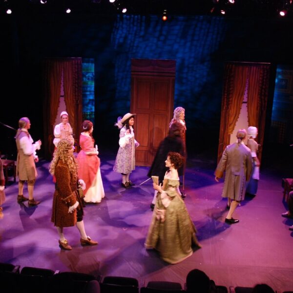 a stageplay in progress