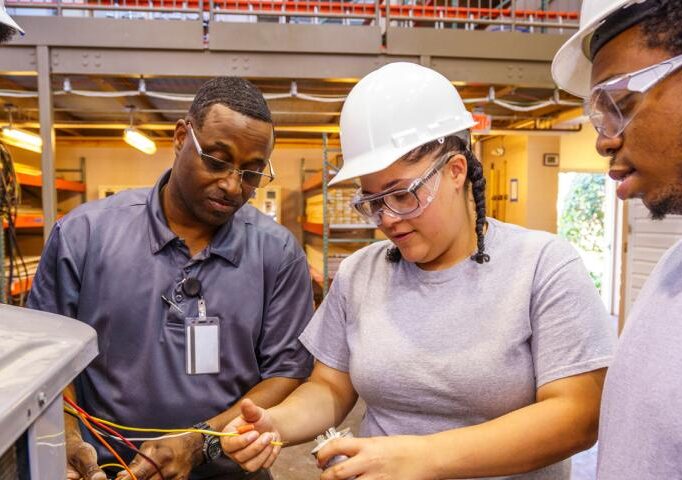 Employers-682×480 a few engineering students considering a wired device